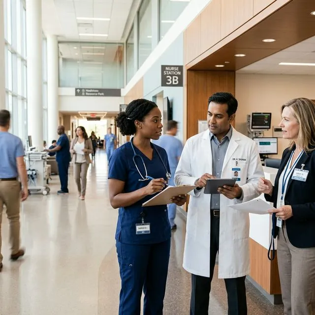 Qualified healthcare staffing professionals ready for placement at Ontario care facilities